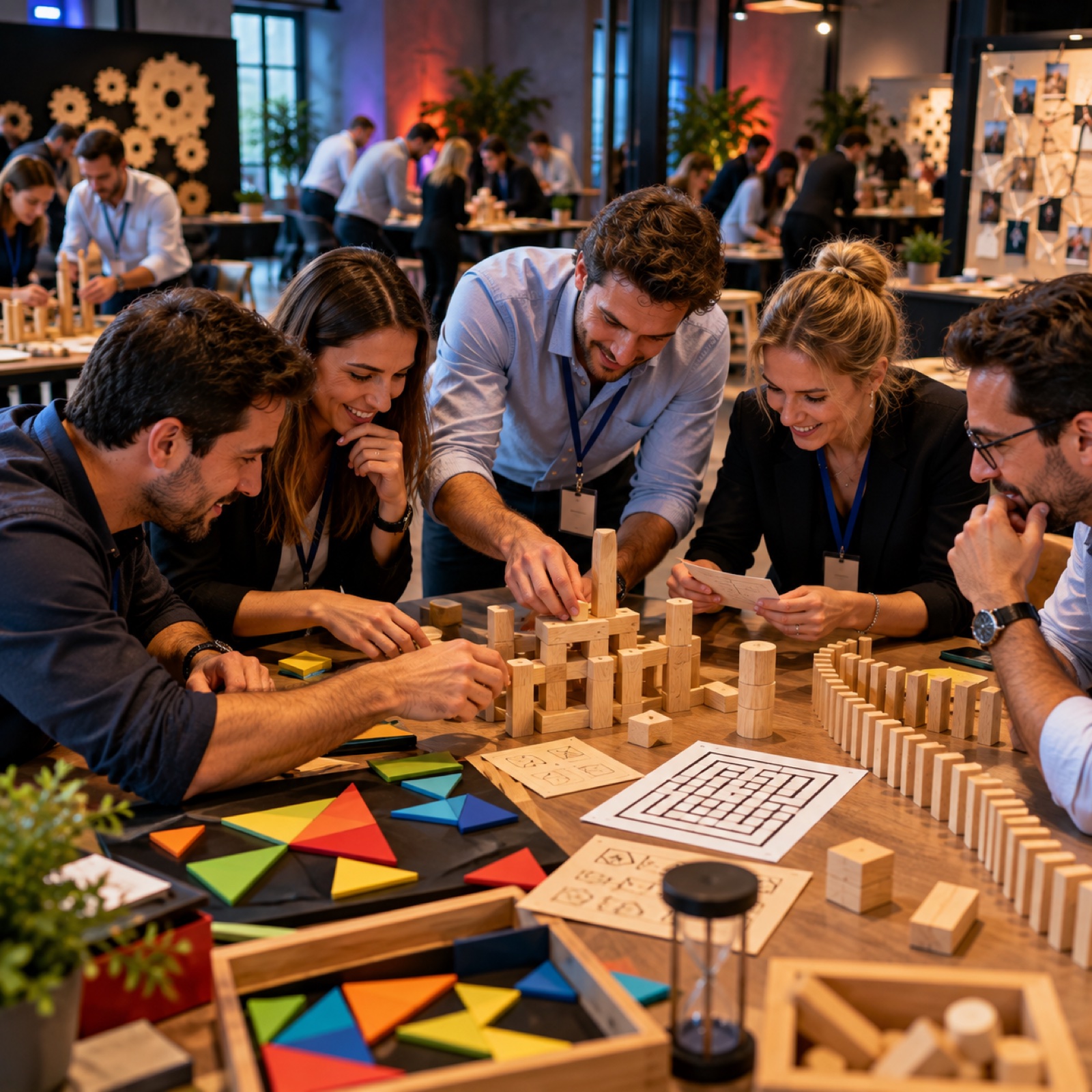 Une équipe partageant une expérience collaborative Brothers Events
